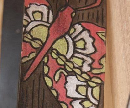 Butterfly Guitar Strap 1 close up