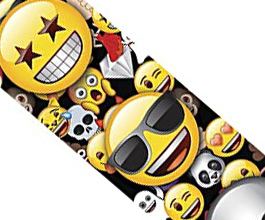 Emoji Guitar Strap 1 close up
