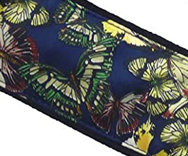 Butterfly Guitar Strap 3 close up