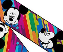 Mickey Mouse Guitar Strap 1 close up