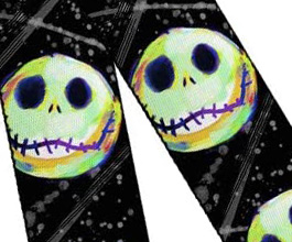 Nightmare Before Christmas Guitar Strap 2 close up