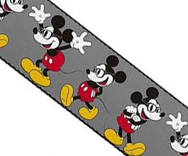 Mickey Mouse Guitar Strap 3 close up