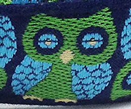 Owl Guitar Strap 3 close up