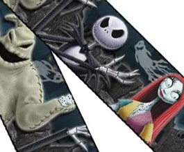Nightmare Before Christmas Guitar Strap 4 close up