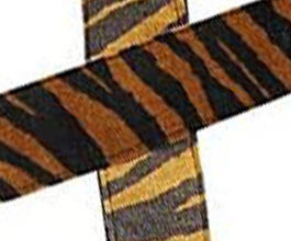 Striped Guitar Strap 5 close up