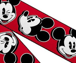 Mickey Mouse Guitar Strap 6 close up