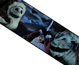 Nightmare Before Christmas Guitar Strap 6 close up