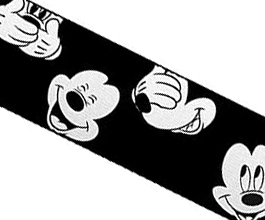 Mickey Mouse Guitar Strap 7 close up