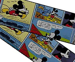 Mickey Mouse Guitar Strap 8 close up