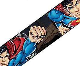 Superman Guitar Strap 2 close up