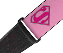 Superman Guitar Strap 5 close up