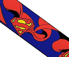 Superman Guitar Strap 7 close up